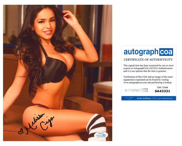 Melissa Ceja Signed Autographed 8x10 Photo Sexy Model ACOA COA