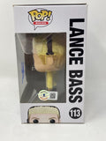 Lance Bass Signed Autograph Nsync Funko Pop Rocks #113 Figure Beckett COA