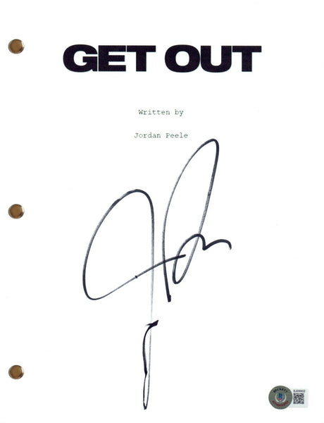 Jordan Peele Signed Autograph Get Out Full Movie Script Screenplay Beckett COA