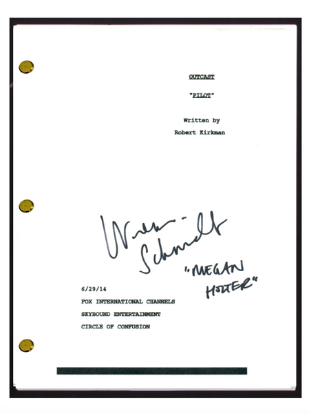 Wrenn Schmidt Signed Autographed OUTCAST Pilot Episode Script COA