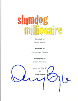 Danny Boyle Signed Autographed SLUMDOG MILLIONAIRE Movie Script COA VD