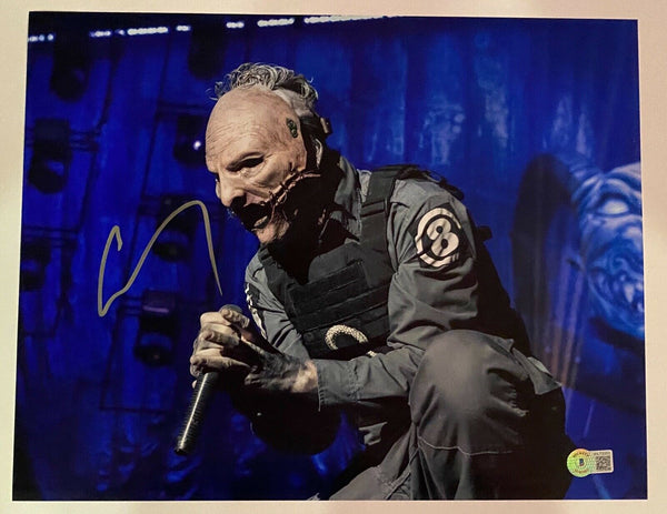 Corey Taylor Signed Autograph 11x14 Photo Slipknot Gray Chapter Beckett COA