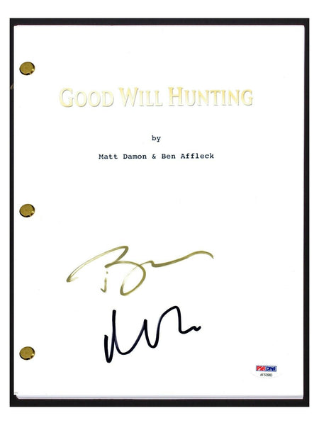 Matt Damon & Ben Affleck Signed Autographed GOOD WILL HUNTING Script PSA/DNA COA