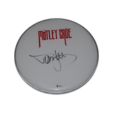 Tommy Lee Signed Autographed 12" Drumhead MOTLEY CRUE Beckett BAS COA
