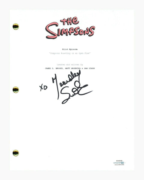 Yeardley Smith Signed Autograph THE SIMPSONS Pilot Episode Script Lisa ACOA COA