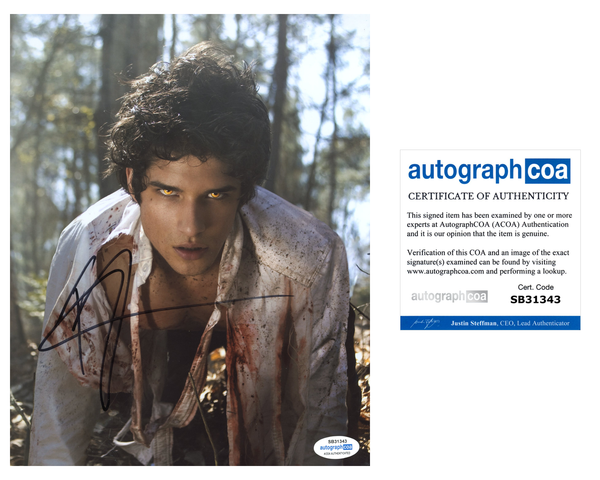 Tyler Posey Signed Autographed 8x10 Photo Teen Wolf Actor ACOA COA