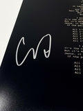 Corey Taylor Signed Autograph Duality Slipknot 11x17 Lyrics Poster Beckett COA