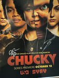 Chucky Cast Signed Autograph 12x18 Poster Photo TV Series Don Mancini x6 ACOA