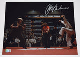 Ralph Macchio Signed Autograph 11x14 Photo The Karate Kid Crane Kick Beckett COA