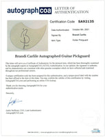 Brandi Carlile Signed Autographed Full Size Acoustic Guitar ACOA COA