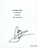 Josh Hutcherson Signed Autographed THE HUNGER GAMES Movie Script COA VD