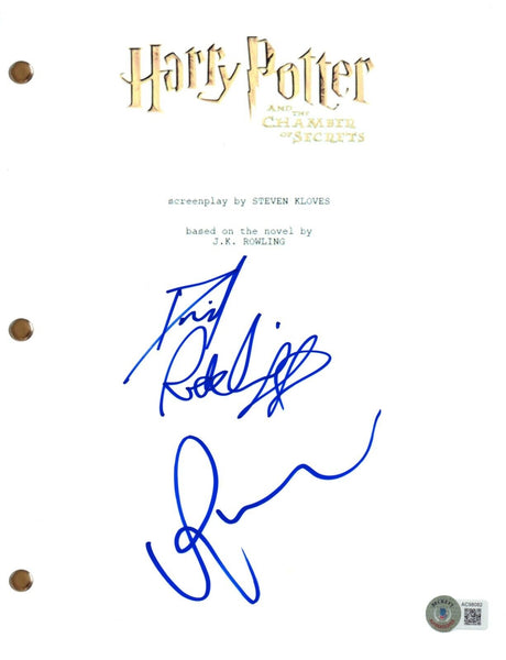 Daniel Radcliffe Rupert Grint Signed Harry Potter Chamber of Secrets Script BAS