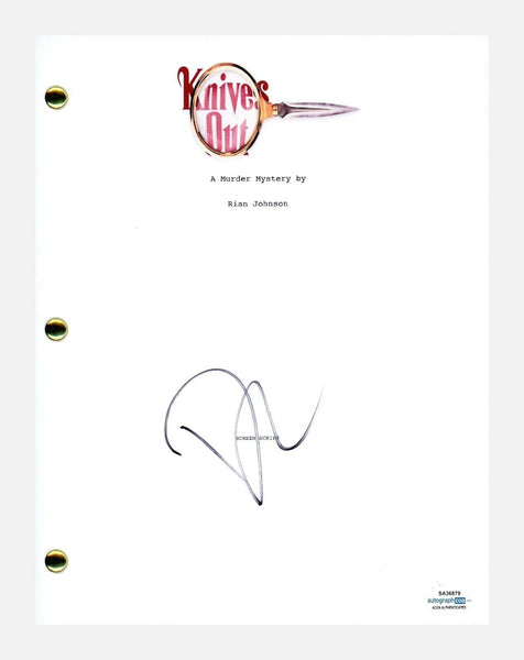 Daniel Craig Signed Autographed KNIVES OUT Movie Script ACOA COA
