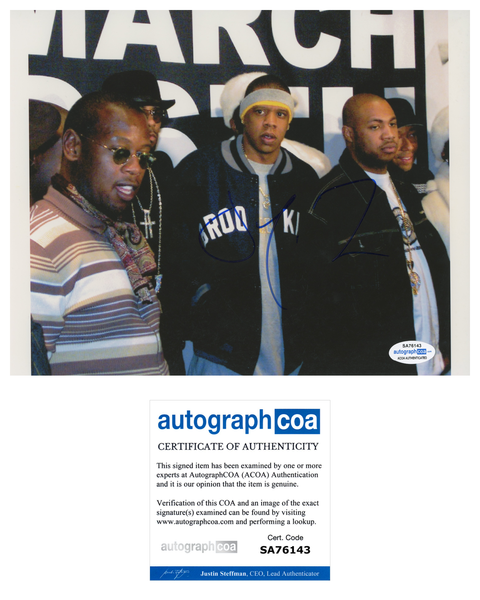 Jay-Z Signed Autographed 8x10 Photo Hip Hop Rapper ACOA COA
