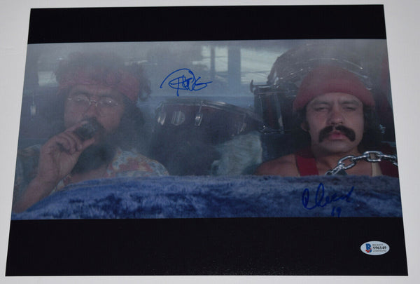 Cheech Marin & Tommy Chong Signed Autograph 11x14 Photo Up In Smoke Beckett COA