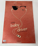 Edgar Wright Signed Autographed Baby Driver 12x18 Movie Poster Beckett BAS COA