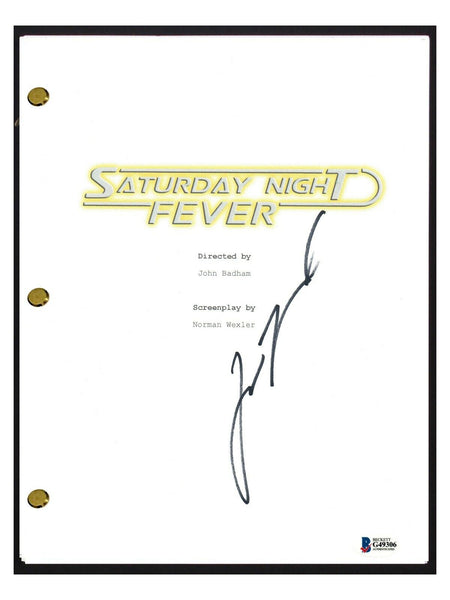John Travolta Signed Autographed SATURDAY NIGHT FEVER Movie Script Beckett COA