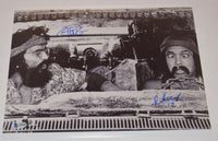 Cheech Marin & Tommy Chong Signed Autographed 11x14 Photo UP IN SMOKE BAS COA