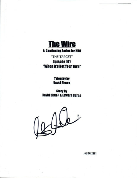 Seth Gilliam Signed Autograph THE WIRE Pilot Script COA