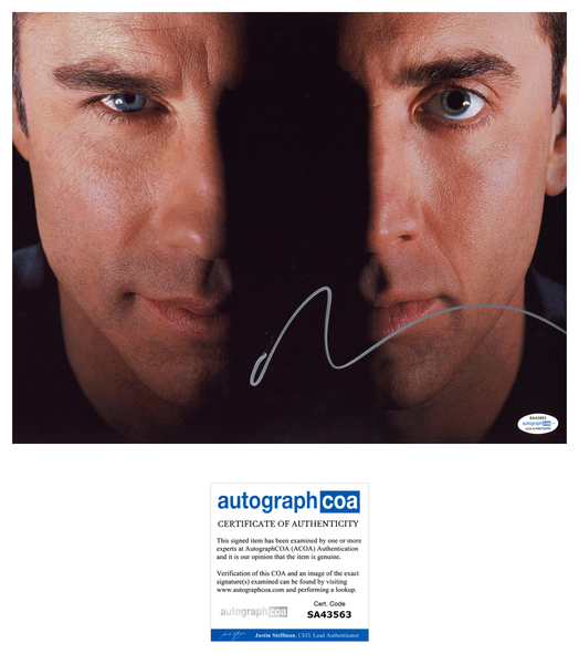 Nicolas Cage Signed Autographed 11x14 Photo FACE/OFF ACOA COA