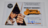 Malcolm McDowell Signed A Clockwork Orange 11x17 Movie Poster Photo Beckett COA