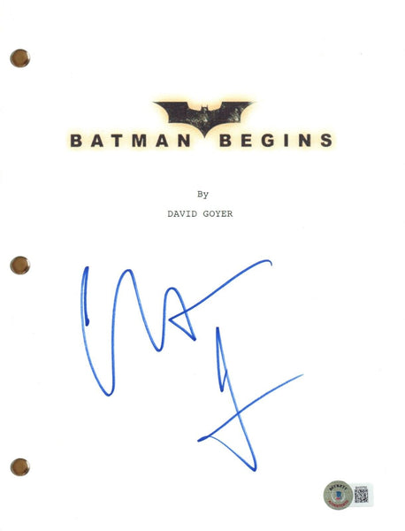 Christian Bale Signed Autograph Batman Begins Full Movie Script Beckett COA