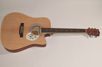 Willie Nelson Signed Full Size Acoustic Guitar Country Music Autograph BAS COA