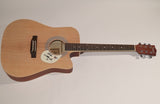 Willie Nelson Signed Full Size Acoustic Guitar Country Music Autograph BAS COA