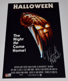 Nick Castle Signed Halloween 1978 11x17 Movie Poster Michael Myers Beckett COA