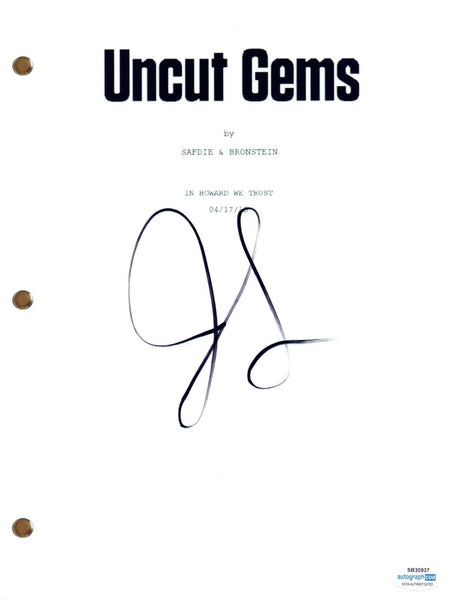 Julia Fox Signed Uncut Gems Movie Script Full Screenplay Autograph ACOA COA