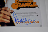Malcolm McDowell Signed A Clockwork Orange 11x17 Movie Poster Photo Beckett COA