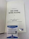 Mark Messier Signed Autograph No One Wins Alone HC 1st Edition Book Beckett COA