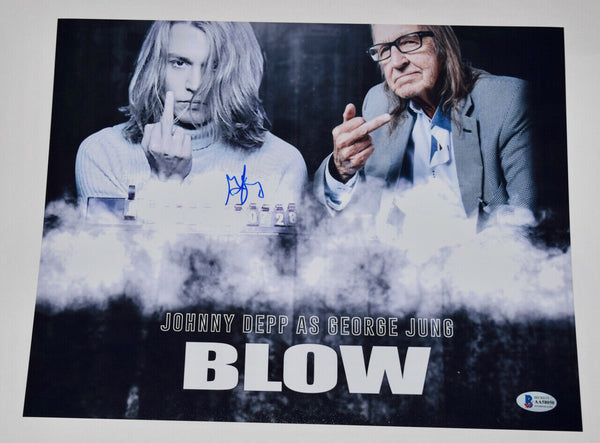 George Jung Signed 11x14 Photo Blow Boston Smuggler Johnny Depp Beckett COA