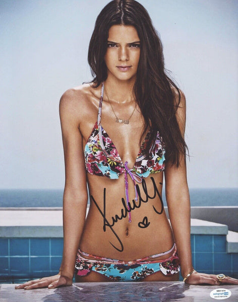 Kendall Jenner Signed Autographed 11x14 Photo Model Kardashians ACOA COA VD