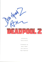 Simon Kinberg Signed Autographed DEADPOOL 2 Movie Script Cover Producer COA