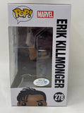 Michael B. Jordan Signed Funko Pop Black Panther Erik Killmonger 278 ACOA COA
