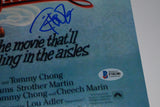 Cheech Marin & Tommy Chong Signed 12x18 Poster Up In Smoke Beckett BAS COA