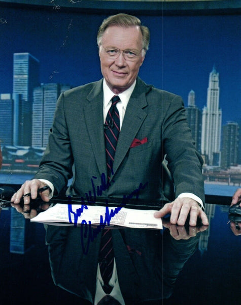 Chuck Scarborough Signed Autographed 8x10 Photo NBC News COA AB