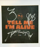 All Time Low Signed Framed Tell Me I'm Alive CD Cover Display Band Autograph COA