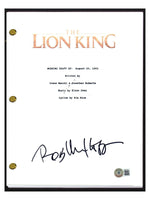 Rob Minkoff Signed Autographed The Lion King Movie Script Screenplay Beckett COA
