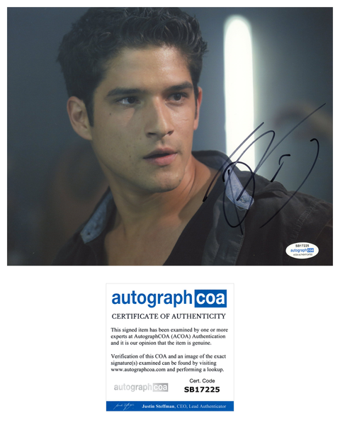 Tyler Posey Signed Autographed 8x10 Photo Teen Wolf Actor ACOA COA