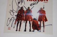 Assassination Nation Cast Signed 11x14 Photo x7 Hari Nef Maude Apatow Abra COA