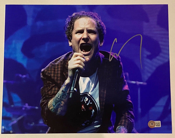 Corey Taylor Signed Autograph 11x14 Photo Slipknot Stone Sour Proof Beckett COA