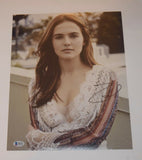 Zoey Deutch Signed Autographed 11x14 Photo Sexy Actress Beckett BAS COA