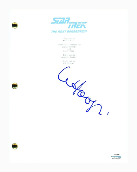 Whoopi Goldberg Signed Star Trek The Next Generation The Child Script ACOA COA