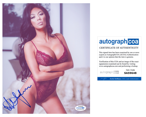 Stacey Shalene Signed Autographed 8x10 Photo Sexy Model ACOA COA