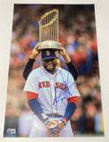 David Ortiz Signed Autograph 12x18 Poster Photo Big Papi Red Sox Beckett COA